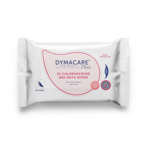 DY-909 8  DYMACARE Waschtücher mit 2% Chlorhexidin